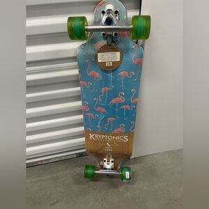 Flamingo Longboard - Blue and Green